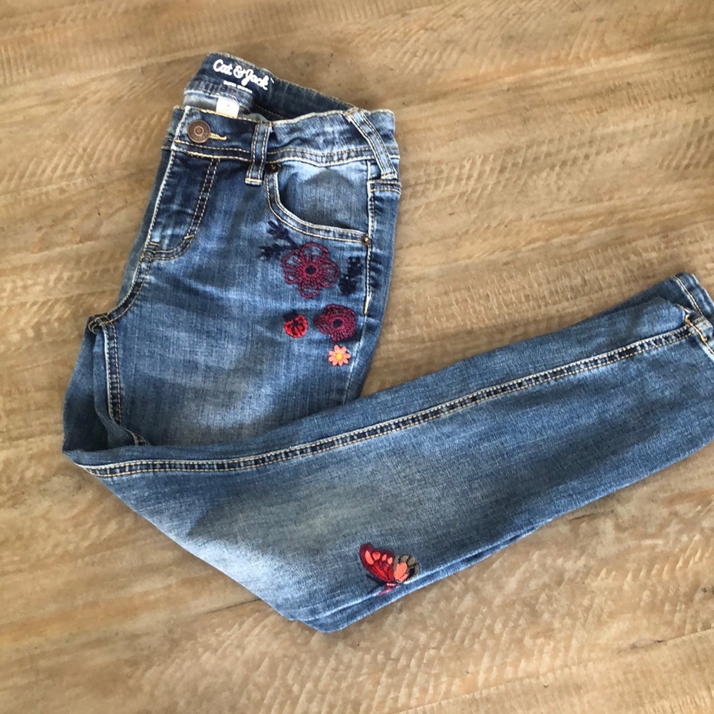 Adorable embroidered Cat & Jack Jeans!